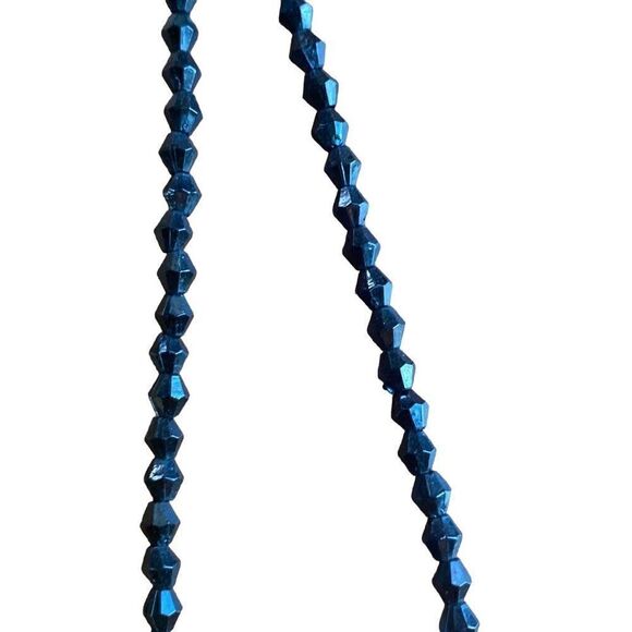 Anne Taylor loft long black crystal tassel necklace - Picture 8 of 11